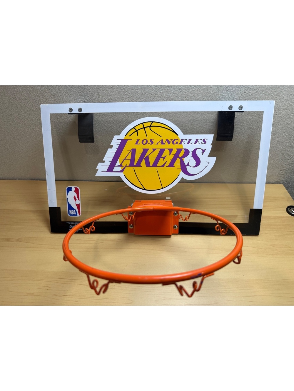 NBA Los Angeles Lakers Game On indoor hoop and backboard